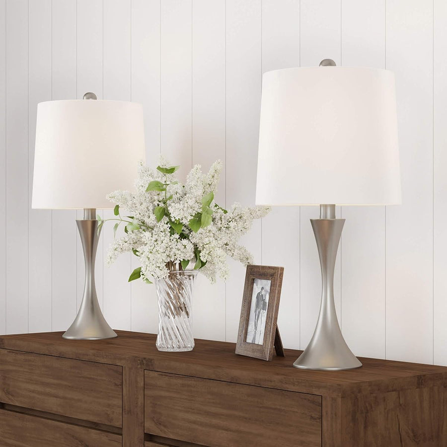 Table Lamps - Set of 2 Mid-Century Modern Lights with Metal &mdash; Lavish Home