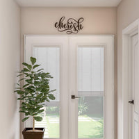 Metal Cutout - Cherish Decorative Wall Sign-3D Word Art Home view 3