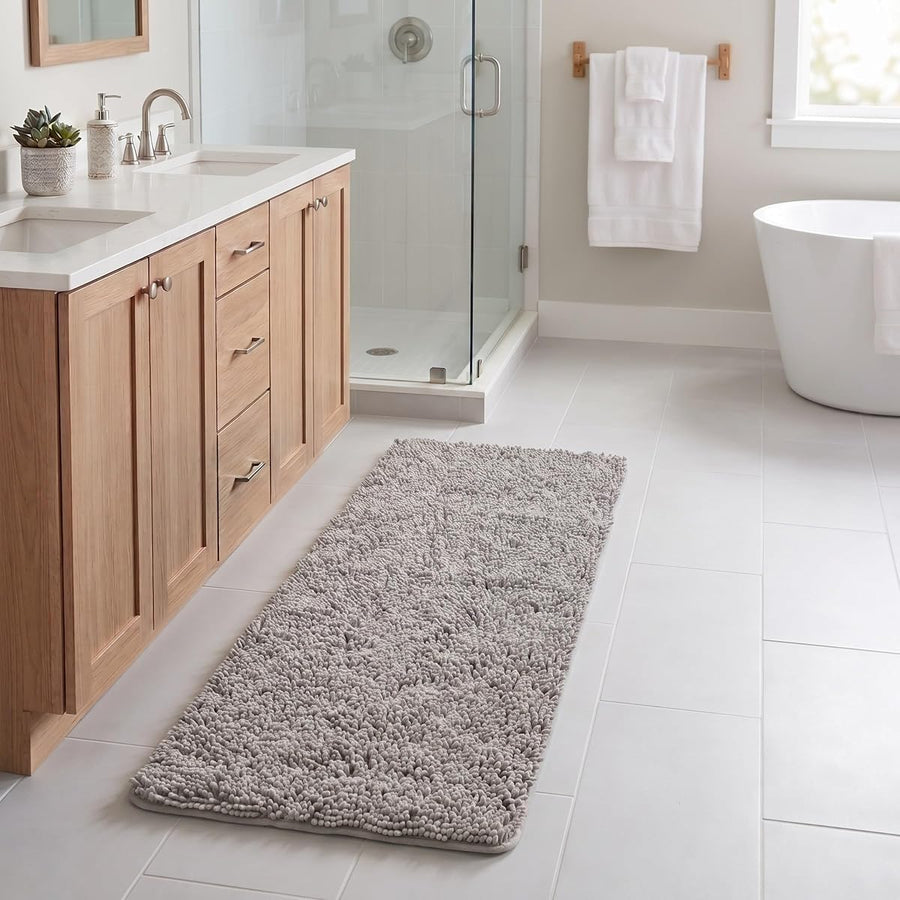 Bath Mat - 58x24-Inch Bathroom Runner, 2' x 4'10" (Rectangular) &mdash; Lavish Home