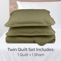 2-Piece Twin Quilt Set, Black. view 28