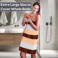 Bathroom Towels Set, Bathroom Accessories, Beige, Set of 6 view 2