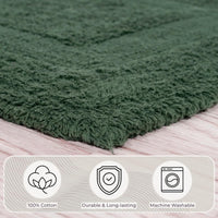 Bathroom Rugs - 2-Piece Cotton Bathroom Mat Set view 36