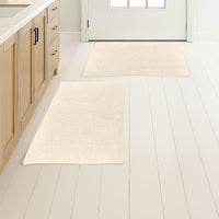 Bathroom Rugs - 2-Piece 2500GSM Cotton Bath Mat Set view 1