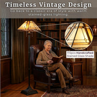Tiffany Style Floor Lamp, 61" Floor Lamp view 6