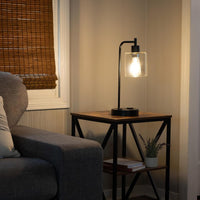 Set of 2 Table Lamps - Industrial Lamps with USB, Black - Set of 2 view 6