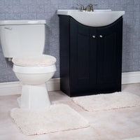 3-Piece Bathroom Rug Set, Ivory view 6