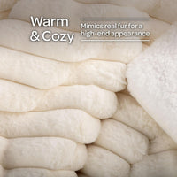 Faux Fur Throw Blanket - 60x70-Inch Twin Blanket for Couch view 11