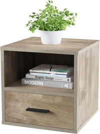 Side Table with Storage, Brown view 8