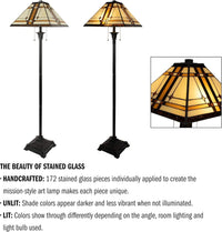 Tiffany Style Floor Lamp, Multicolor view 4