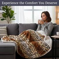 Fleece Sherpa Throw Blanket - Ultra Soft Plush Bed view 2