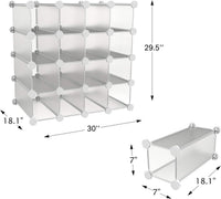 Cube Organizer 16 Cube Shelves with Interlocking view 1