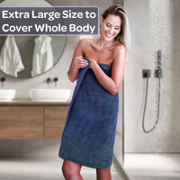 6 Piece Bathroom Towels Set, 28"x54.5"x0.25" view 8