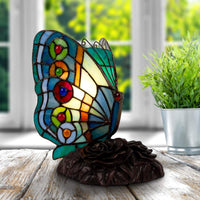 Tiffany Style Butterfly Lamp, 7" X 6" X 8.5" view 6