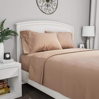 3-Piece Brushed Microfiber Twin Sheet Set, Purple view 49
