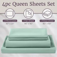 3-Piece Brushed Microfiber Twin Sheet Set, Purple view 9