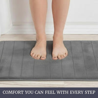 Bathroom Rug Set - 2-Piece Memory Foam Bath Mats view 4