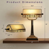 Tiffany-Style Bankers Lamp view 2