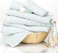 6-Piece Cotton Deluxe Plush Bath Towel Set, 27"x54"x0.25" view 2