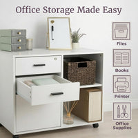 3 Drawer File Cabinet with Lock view 2