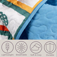 2-Piece Twin Quilt Set, Multicolor. view 4