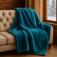 Solid Soft Heavy Thick Plush Mink Blanket 8 Pound - Beige view 21