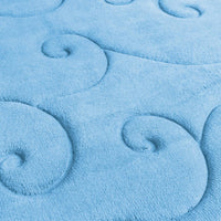2 pc Memory Foam Bath Mat Set by Bedford Home -Coral Fleece, Large view 2