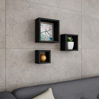 Floating Shelves- Cube Wall Shelf Set with Hidden Brackets view 5
