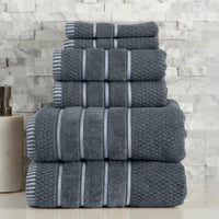 Luxury Cotton Towel Set, Silver Gray view 1