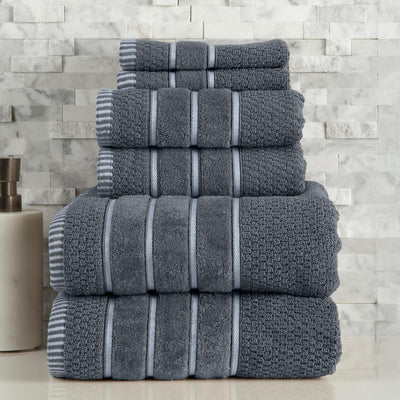 Luxury Cotton Towel Set, Silver Gray
