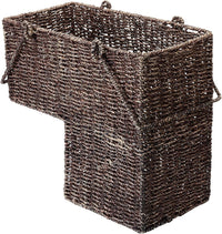 Wicker Stair Case Basket with Handles view 1