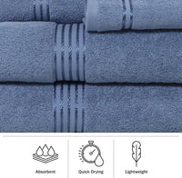 12PC Towel Set - Cotton Bathroom Accessories with 4 Bath view 2