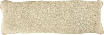 Body Pillow Cover. Sherpa with side zipper - 18 "x52" (Ivory)