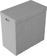 Double Laundry Basket with Lid view 4