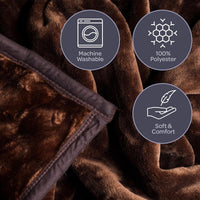 Faux Fur Throw Blanket - Oversized 91x81 Soft Mink-Style view 4