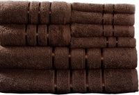 8PC Plush Bathroom Towels Set, 27.5"x 57.25"x0.25" view 2