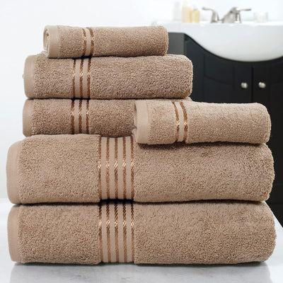6 Piece Towel Set - 625 GSM 100% Cotton Bathroom Accessories