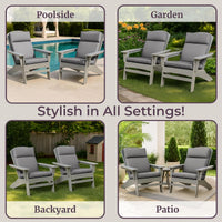 Outdoor Chair Cushions Set of 2-45x21.5x3in High Back Outdoor view 10