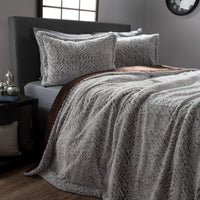 Faux Fur Comforter Set, 3 Piece Full/Queen Size view 6