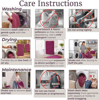 2 Piece Bathroom Rug Set, Pink view 6