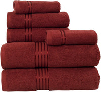 6 Piece Bathroom Towels Set, 28"x54.5"x0.25" view 34