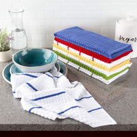 Bedford Home Kitchen Set of 8-16"x28" Absorbent 100% Cotton view 1