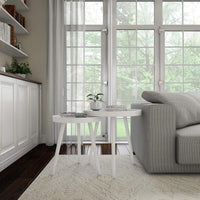 Nesting Side Tables - Set of 2 Round End Tables for Living view 4