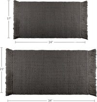 Bathroom Rugs - 2-Piece Waffle Bath Mat Set for Boho Bathroom view 23