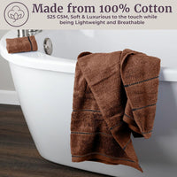 Bathroom Towels Set, Bathroom Accessories, White, Set of 6 view 35