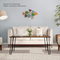 Small Space Coffee Table with Hairpin Legs view 17