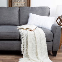Decorative Pillows, 12" x 20", White, Polyester view 4
