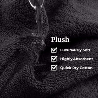 Bathroom Towels Set, Bathroom Accessories, White, Set of 6 view 22