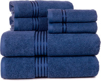 6 Piece Bathroom Towels Set, 28"x54.5"x0.25" view 7
