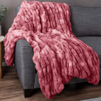 Oversized Ruched Faux Fur Blanket view 21