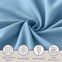 3-Piece Brushed Microfiber Twin Sheet Set, Purple view 47